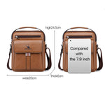 WEIXIER D245 Borsa da lavoro per uomo Zaino a spalla di grande capacità, D245 Black, D245 Light Brown, D245 Dark Brown