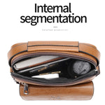 WEIXIER D245 Borsa da lavoro per uomo Zaino a spalla di grande capacità, D245 Black, D245 Light Brown, D245 Dark Brown