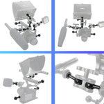Adattatore vite regolabile per testa a sfera 1/4" compatibile DJI