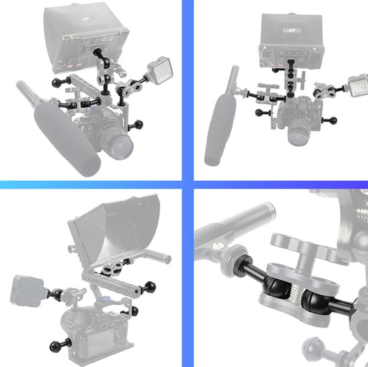 Adattatore vite regolabile per testa a sfera 1/4" compatibile DJI