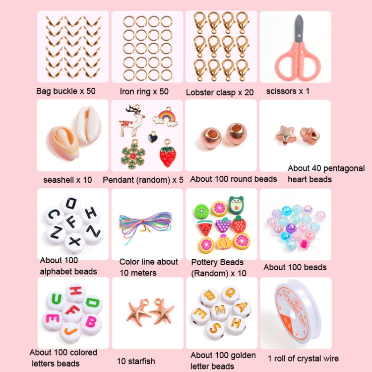25 Grid perline ceramiche 6mm per braccialetti fai da te