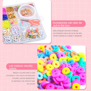25 Grid 6mm Soft Ceramic Bead Flakes Braccialetto fai da te Collana Materiali per la realizzazione di materiali, 25 Grid