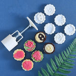 2 strumenti per la cottura di stampi per pasticceria pressati a mano rotondi Moon Festival, modello:, 10, 24, 25, 26, 28, 29, 30, 31, 33, 35, 36, 37, 41, 42, 21