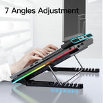 CoolCold F5 Staffa regolabile con 6 ventole per laptop fino 17"