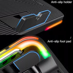 CoolCold F5 Staffa regolabile con 6 ventole per laptop fino 17"