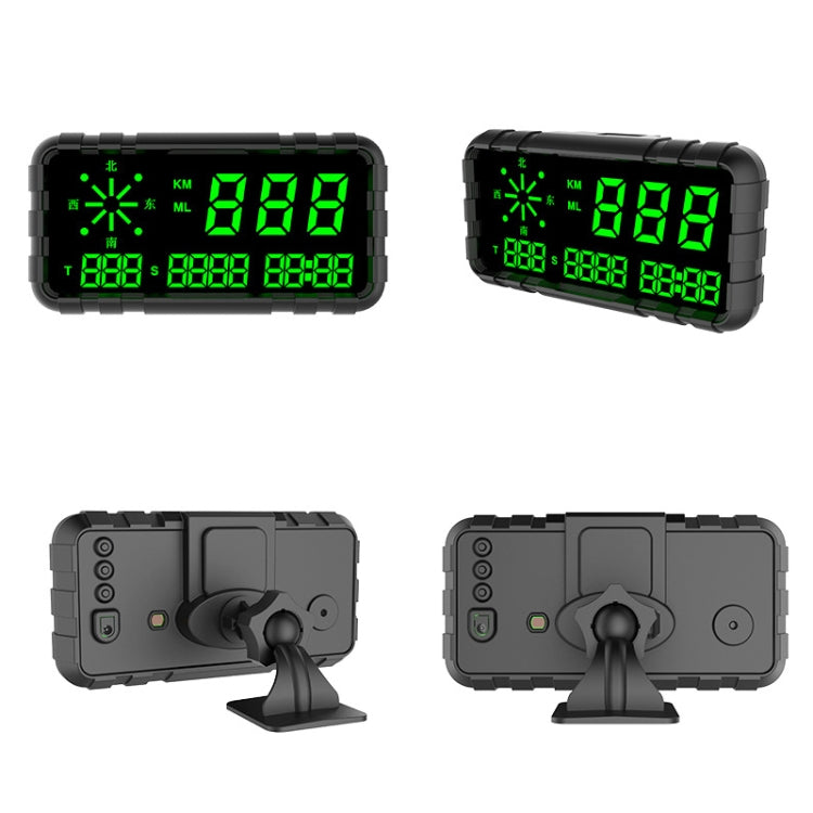GPS Head-up Display Velocità Chilometraggio Bussola Auto Generale, C3012 GPSHUD
