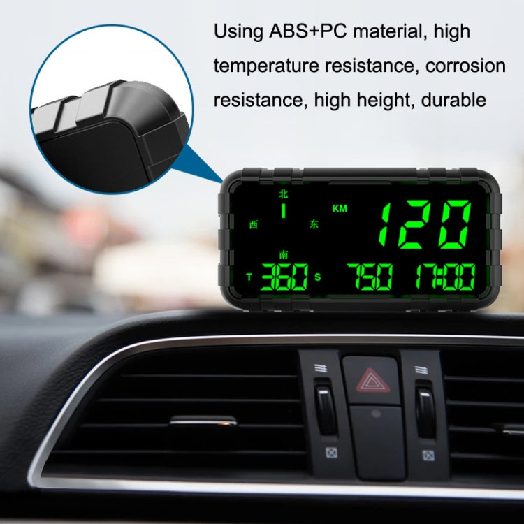 GPS Head-up Display Velocità Chilometraggio Bussola Auto Generale, C3012 GPSHUD