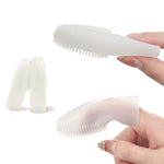 Spazzolino da denti per la pulizia orale dell'impalcatura dei denti in silicone per animali domestici da 5 pezzi, Upgraded White, White, Blue, Red