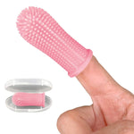 Spazzolino da denti per la pulizia orale dell'impalcatura dei denti in silicone per animali domestici da 5 pezzi, Upgraded White, White, Blue, Red