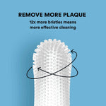 Spazzolino da denti per la pulizia orale dell'impalcatura dei denti in silicone per animali domestici da 5 pezzi, Upgraded White, White, Blue, Red