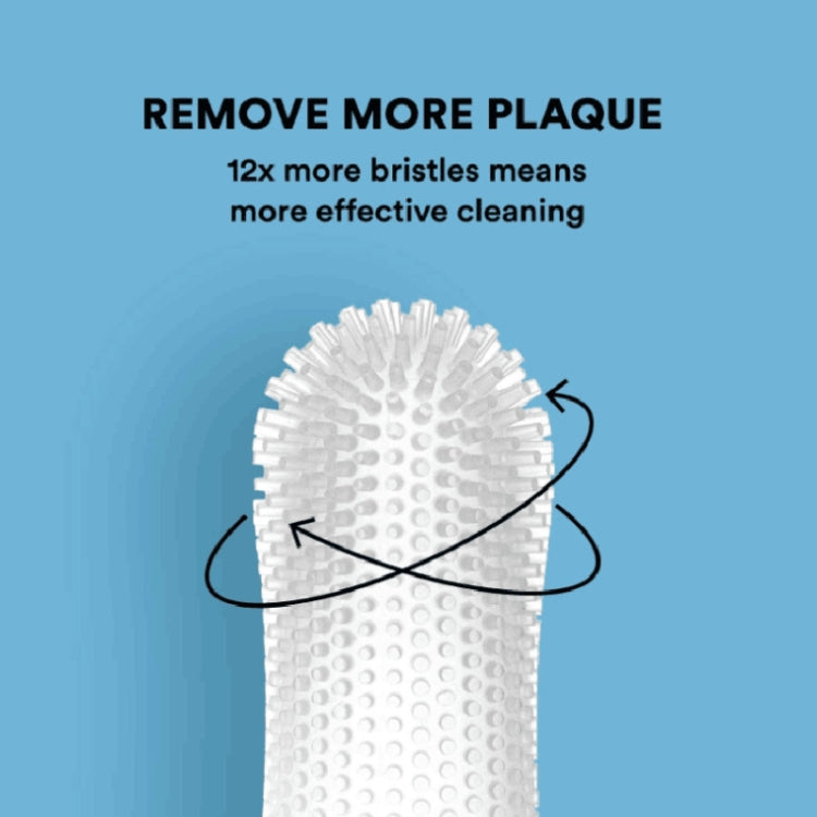 Spazzolino da denti per la pulizia orale dell'impalcatura dei denti in silicone per animali domestici da 5 pezzi, Upgraded White, White, Blue, Red