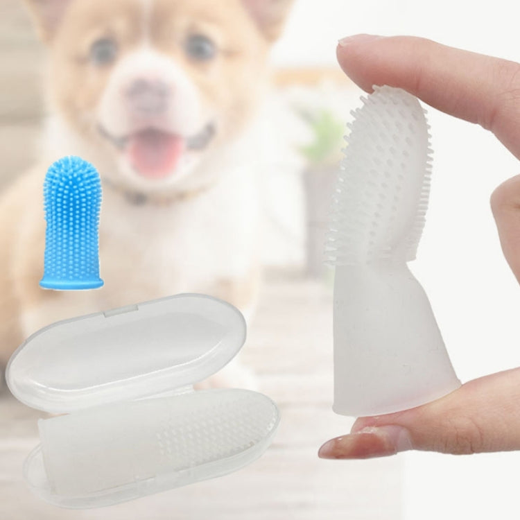 Spazzolino da denti per la pulizia orale dell'impalcatura dei denti in silicone per animali domestici da 5 pezzi, Upgraded White, White, Blue, Red