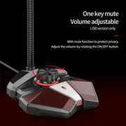 Microfono pick-up omnidirezionale JK Scheda audio integrata Microfono da gioco flessibile, 3.5mm, USB