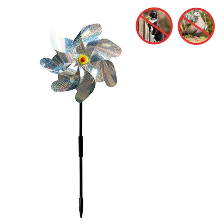 Set 5 riflettori mulino a vento anti-uccelli per giardino
