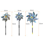 5 PZ Balcone Giardino Terreno Agricolo Cattura Uccelli Riflettore Anti-uccello Laser Mulino A Vento, Stile:, Seven, Eight, Silver Octagon