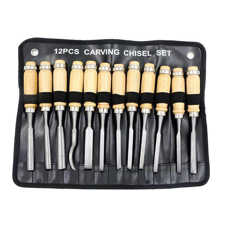 Coltello Coltello da intaglio Lavorazione del legno Scalpello Radice Intaglio Strumenti per intaglio del legno, 12 PCS / Set