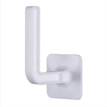 10 PCS No Punching Traceless Sticker Appendiabiti da parete con gancio a forma di L., Hanging Rack