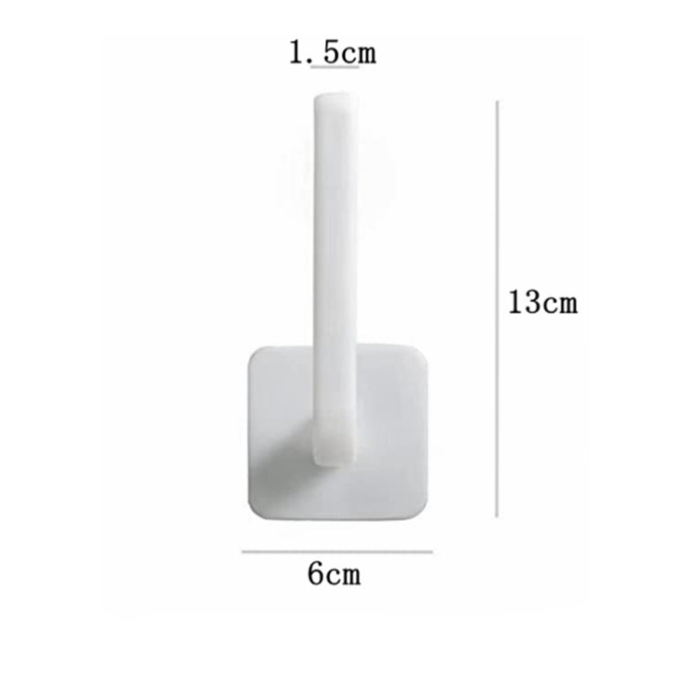 10 PCS No Punching Traceless Sticker Appendiabiti da parete con gancio a forma di L., Hanging Rack