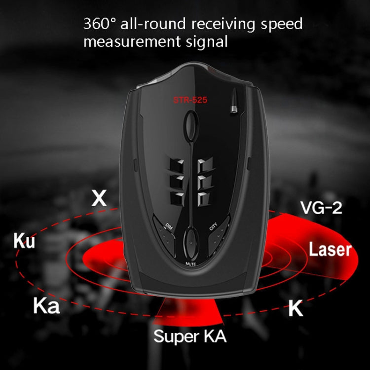 Dispositivo di allarme rapido della velocità del flusso a frequenza piena con radar elettronico per auto per cani STR-525, STR-525