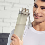 Diller D8646 Borraccia fitness a tenuta stagna di forma quadrata, 400ml, 550ml, 700ml