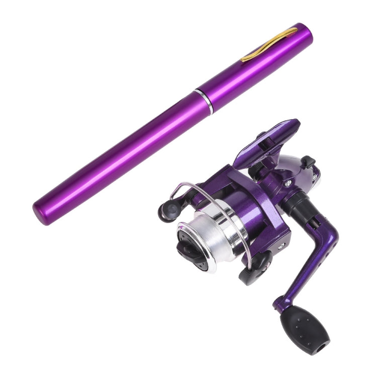 Canna da pesca tipo penna LEO e mulinello da pesca con mulinello da pesca attrezzatura da pesca tascabile portatile, H8022B Black, H8022BL Blue, H8022G Gold, H8022PU Purple, H8022R Red, H8022 Silver