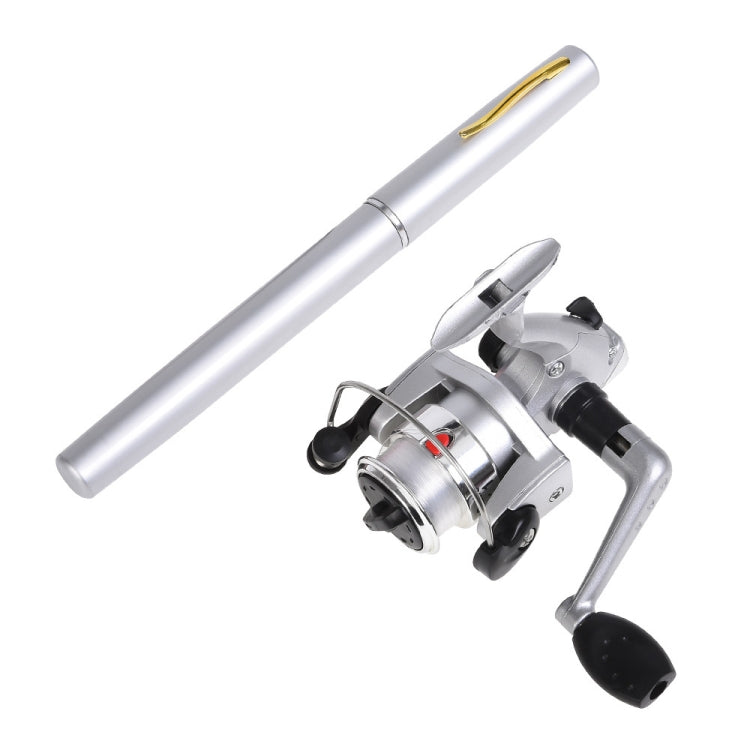 Canna da pesca tipo penna LEO e mulinello da pesca con mulinello da pesca attrezzatura da pesca tascabile portatile, H8022B Black, H8022BL Blue, H8022G Gold, H8022PU Purple, H8022R Red, H8022 Silver