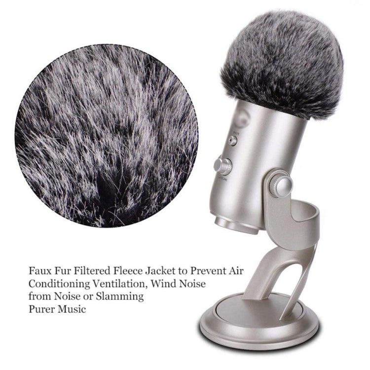 Custodia per microfono in peluche Custodia per parabrezza compatibile per microfono a condensatore Blue Yeti