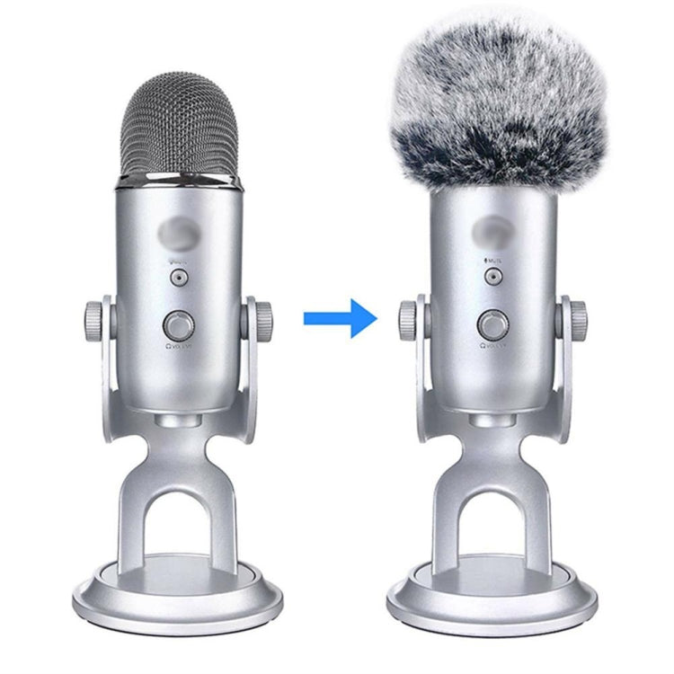 Custodia per microfono in peluche Custodia per parabrezza compatibile per microfono a condensatore Blue Yeti