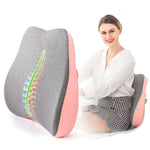 Cuscino lombare in memory foam Cuscino lombare per sedile da ufficio, Tibetan, Girly Pink, Green, Lemon Yellow