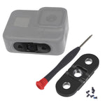Base sostitutiva magnetica pieghevole in metallo per GoPro HERO10 Black / HERO9 Black / HERO8 Black/MAX