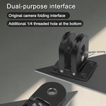 Base sostitutiva magnetica pieghevole in metallo per GoPro HERO10 Black / HERO9 Black / HERO8 Black/MAX
