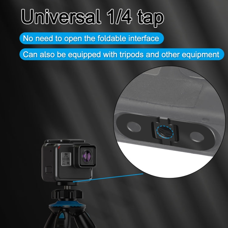 Base sostitutiva magnetica pieghevole in metallo per GoPro HERO10 Black / HERO9 Black / HERO8 Black/MAX