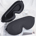 Maschera per occhi oscurante tridimensionale traspirante per il sonno, Black, Gray, Champagne Color, Color Matching
