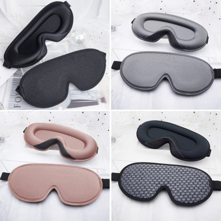 Maschera per occhi oscurante tridimensionale traspirante per il sonno, Black, Gray, Champagne Color, Color Matching