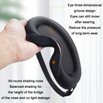 Maschera per occhi oscurante tridimensionale traspirante per il sonno, Black, Gray, Champagne Color, Color Matching