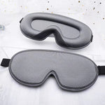 Maschera per occhi oscurante tridimensionale traspirante per il sonno, Black, Gray, Champagne Color, Color Matching