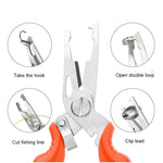 2 pinze per pesca con esche artificiali, pinze per esche artificiali + corda anti-smarrimento, Fishing Pliers Hook