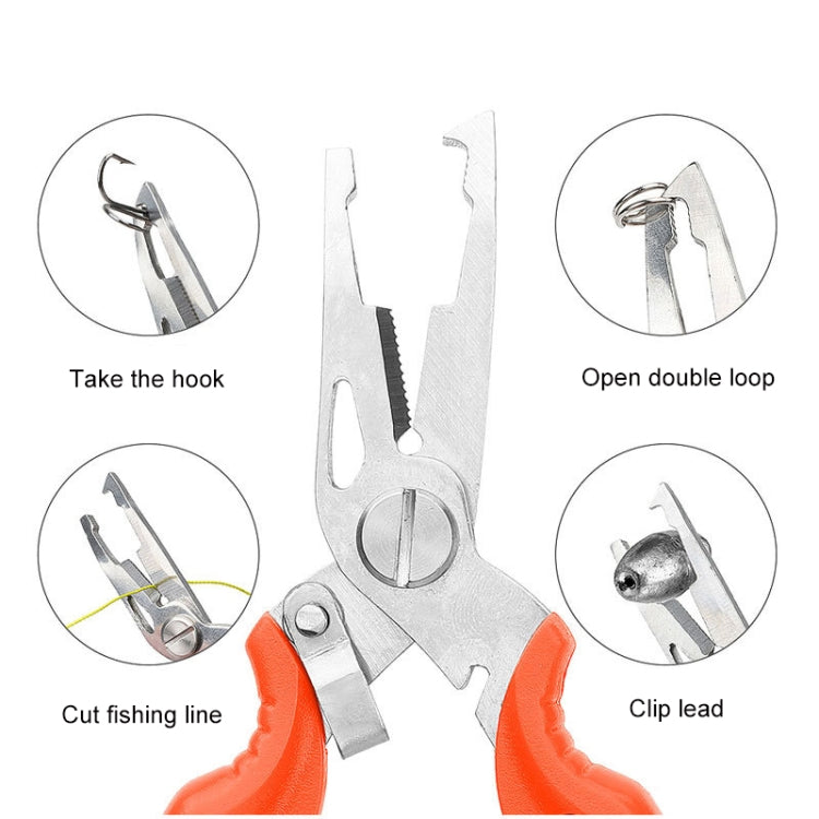 2 pinze per pesca con esche artificiali, pinze per esche artificiali + corda anti-smarrimento, Fishing Pliers Hook