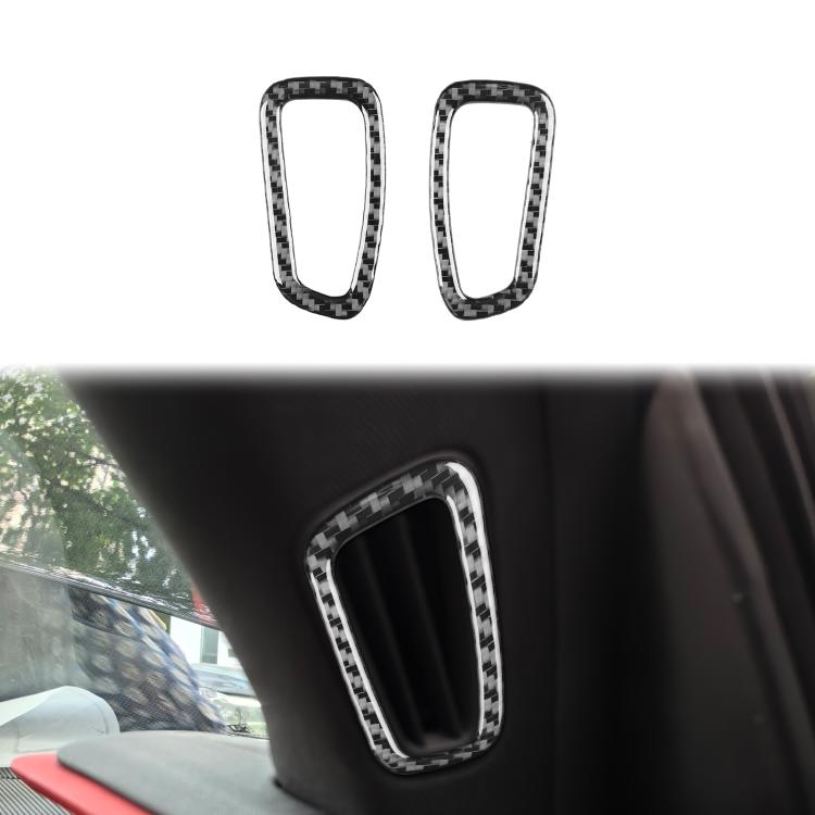 Adesivi decorativi per bocchette d'aria del montante A per Chevrolet Corvette C8, set da 2 pezzi.