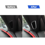 Adesivi decorativi per bocchette d'aria del montante A per Chevrolet Corvette C8, set da 2 pezzi.