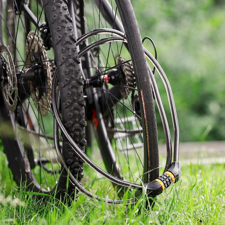 WEST BIKING Lucchetto a combinazione per cavo antifurto per bicicletta, lunghezza:, 2M, 2M With Buckle Rope