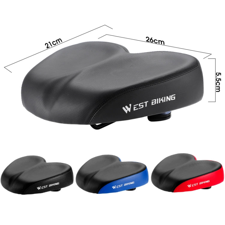 WEST BIKING Sella per bicicletta allargata e confortevole che assorbe gli urti, YP0801133