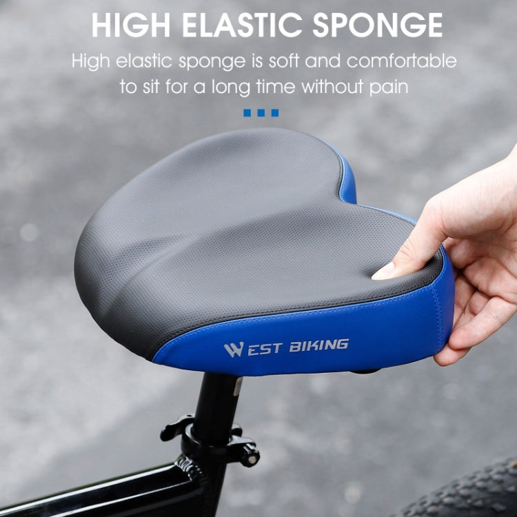 WEST BIKING Sella per bicicletta allargata e confortevole che assorbe gli urti, YP0801133