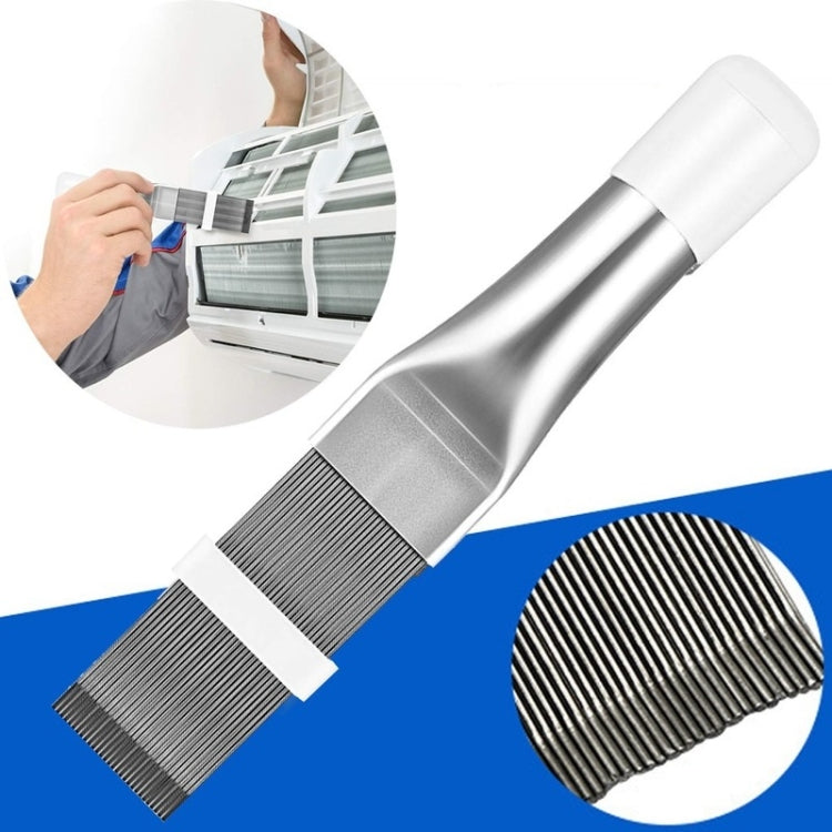 Strumento per la pulizia delle alette del condizionatore d'aria Spazzola pieghevole per pettine a bobina, Air Conditioner Fin Cleaning Brush