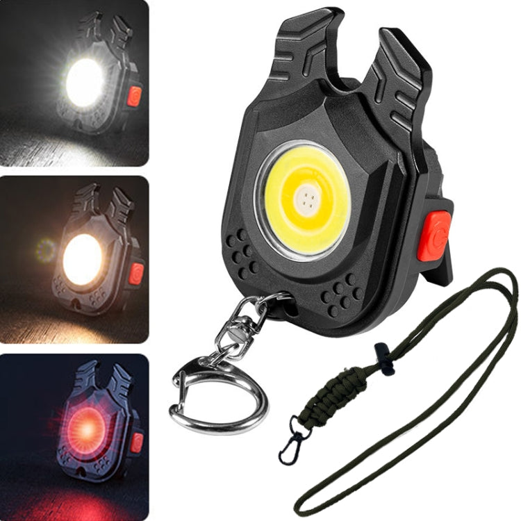 E-SMARTER W5129 Mini torcia portatile a luce forte, specifica:, With Keychain, With Tape Rope