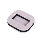 5 PCS Computer Seat Pulley Holder Roller Pad antiscivolo, Square Bean-colored Felt Bottom, Square Brown Felt Bottom, Round Bean Color Plastic Bottom, Round Black Plastic Bottom