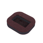 5 PCS Computer Seat Pulley Holder Roller Pad antiscivolo, Square Bean-colored Felt Bottom, Square Brown Felt Bottom, Round Bean Color Plastic Bottom, Round Black Plastic Bottom