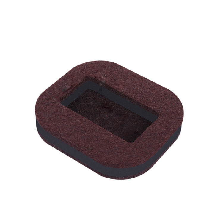5 PCS Computer Seat Pulley Holder Roller Pad antiscivolo, Square Bean-colored Felt Bottom, Square Brown Felt Bottom, Round Bean Color Plastic Bottom, Round Black Plastic Bottom