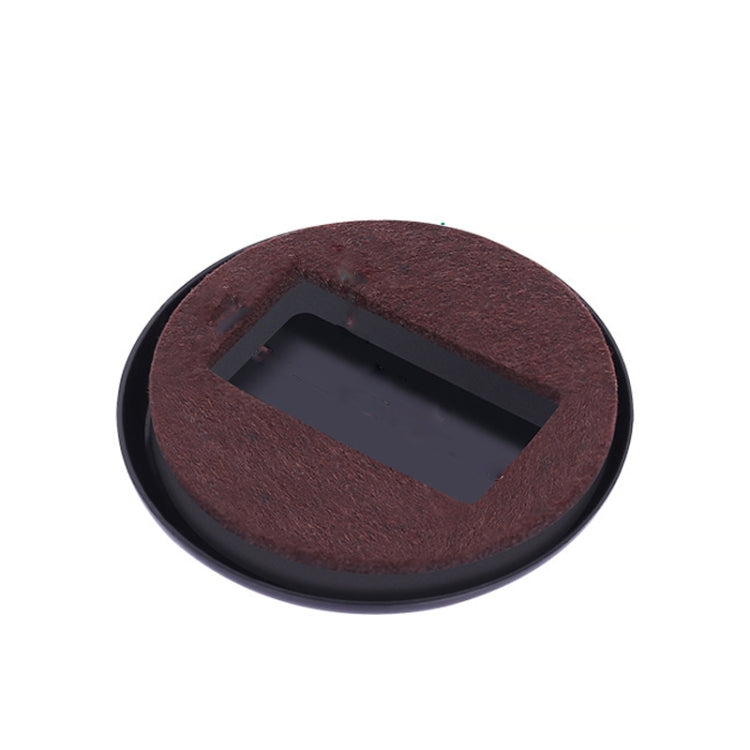 5 PCS Computer Seat Pulley Holder Roller Pad antiscivolo, Square Bean-colored Felt Bottom, Square Brown Felt Bottom, Round Bean Color Plastic Bottom, Round Black Plastic Bottom
