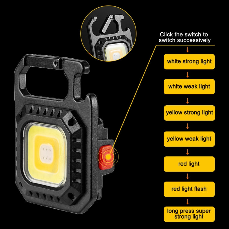 E-SMARTER W5130 Mini portachiavi torcia portatile a luce forte, specifica:, Light, With Bracket